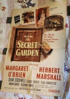 Poster film vintage "Il giardino segreto" Margaret O'Brien Herbert Marshall 1949