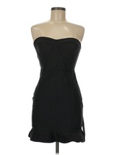 NWT PrettyLittleThing Women Black Cocktail Dress 6