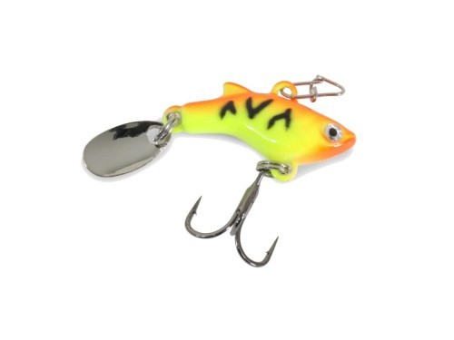 Clam Tikka Flash PT 3/32 oz - Orange Tiger Glow - Ice Fishing Lure - Picture 1 of 1