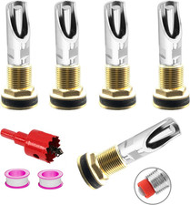 5 Sets Automatic Pig Nipple Waterer Stainless Steel Hog Drinker Barrel Kit New