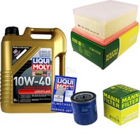 Mann Inspektionspaket 5L Liqui Moly 10W-40 FüR Peugeot 307 1.6 16V 2.0 1.4
