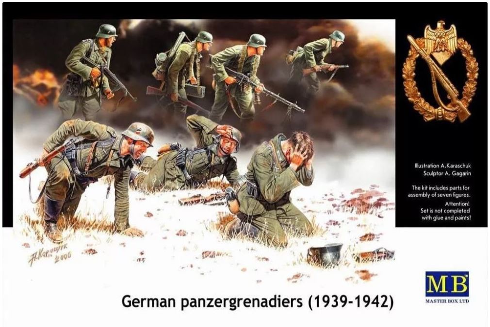 MAS3518 - Masterbox 1:35 - German Panzergrenadiers (7 Figs)