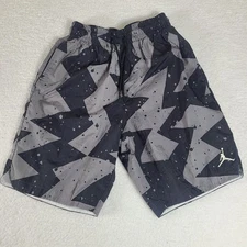 Nike Air Jordan Jumpman Poolside Shorts Mesh Lined Gray Black CJ4701-084 Men’s S