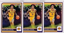 LOT (3) 2023-24 NBA HOOPS RC JALEN HOOD-SCHIFINO LOS ANGELES LAKERS ROOKIE - 188