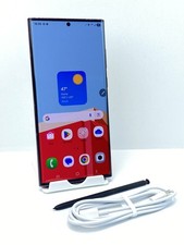 Samsung Galaxy S22 Ultra 5G SM-S908U1 128GB Burgundy Clean ESN Unlocked phone