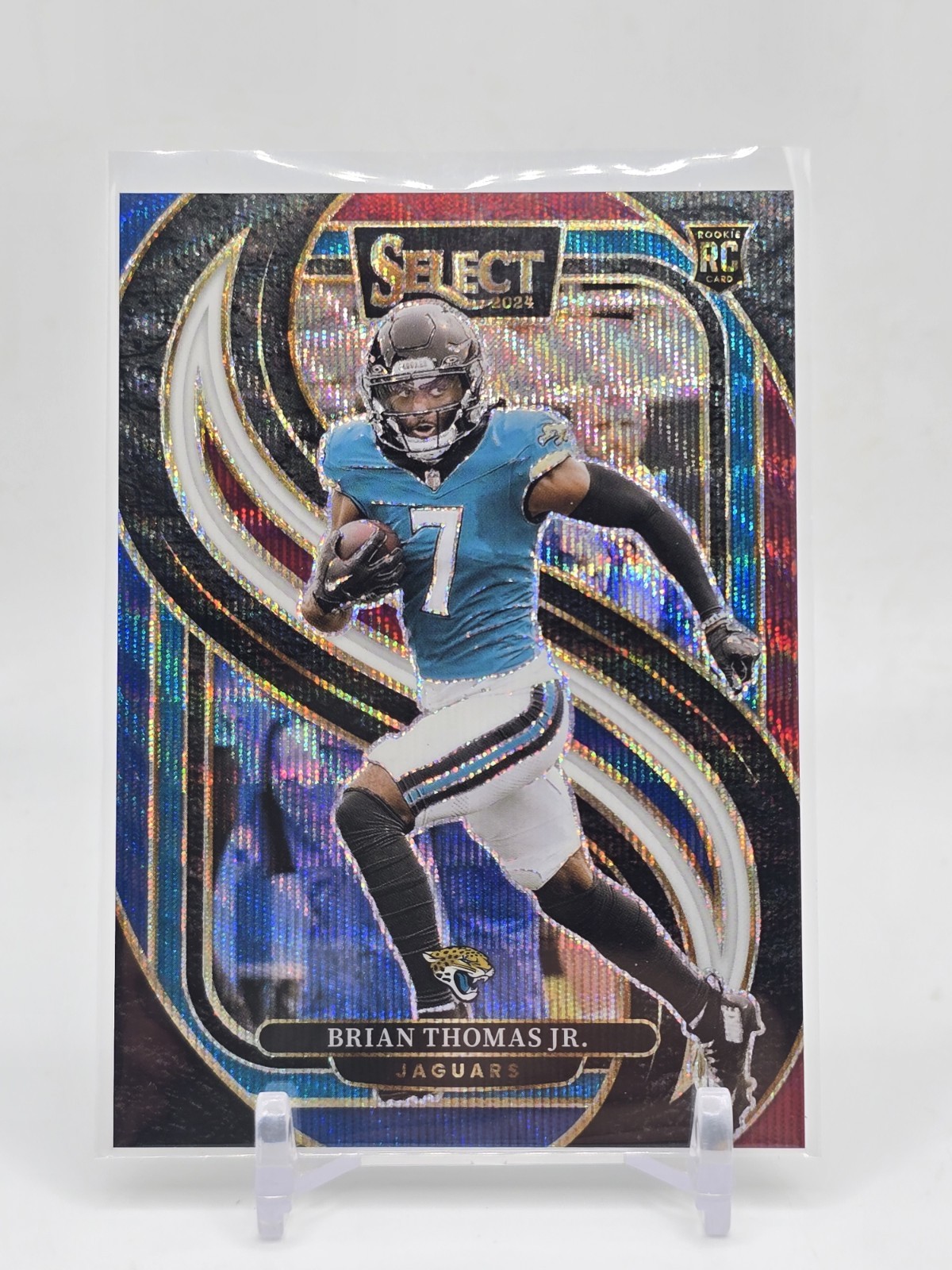 2024 NFL Panini Select Brian Thomas Jr. Premier Level Tri Color /249 RC Jaguars