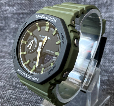 CASIO G SHOCK GA-2110SU-3A GREEN CARBON CORE ANALOG & DIGITAL WR 200M BRANDNEU