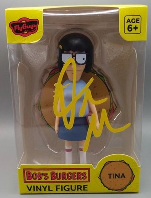 Dan Mintz  Bob s Burger Tina Vinyl Figure Signed Autographed  COA #983995 AUTO