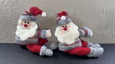 2 Christmas Santa Curtain Holdback Tieback Buckle Holders Holiday Decor