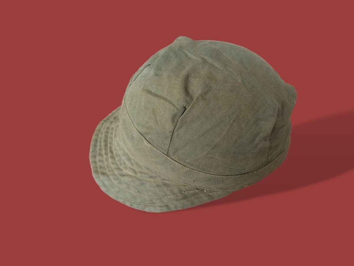 帽子 ONE PIECE of ROCK ARMY BULETT HAT WW2 WWII P41 EARLY MARINES CORPS HBT UTILITY CAP FRONT SEAM NO SIDE