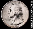 1941 Silver Washington Quarter - Choice Gem Brilliant Uncirculated++++  #L1251