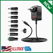 Universal AC Power Supply Adapter DC 3V 4.5V 5V 6V 7.5V 9V 12V Multi Volt Output