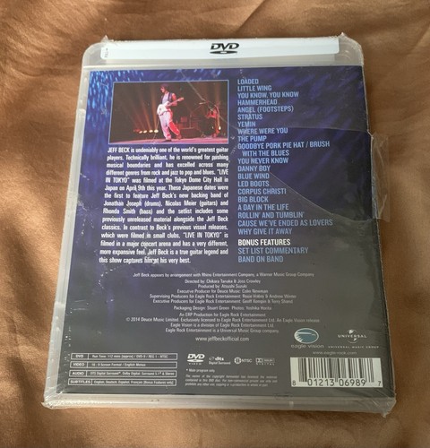 Jeff Beck Live in Tokyo (DVD, 2014) SEALED - Picture 2 of 3