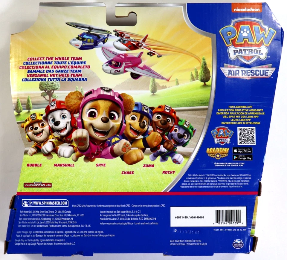 Paquete Equipo de Rescate Aéreo Nickelodeon Paw Patrol - 7 Figuras Foto 2 de 4