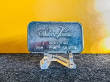 1 Oz .999 Fine Silvertowne Silver Bar - Attractive Toning! 89.99 per troy oz