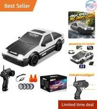 RC Drift Car 1/24 2.4GHz Remote Control Cars, 4WD High Speed Drift RC Cars wi...