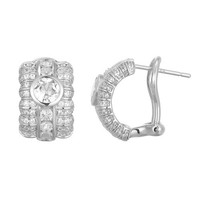 Cavill Ohrringe Damen WeißEr Topas 2,09Ct 925 Sterlingsilber Echtschmuck