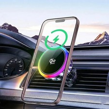 25W Qi2 Magnetic Wireless Car Charger With Cooling Fan For iPhone And Samsung