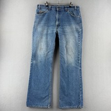 Vintage Levis Jeans Mens 36x30 Fits 35x30 Orange Tab 517 Bootcut Made in USA