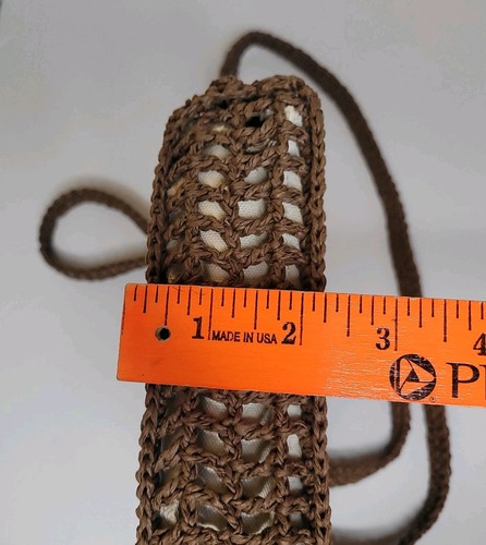Madewell kleine Transport Umhängetasche Straw Edition Dried Maple Resortwear Boho - Bild 8 von 9