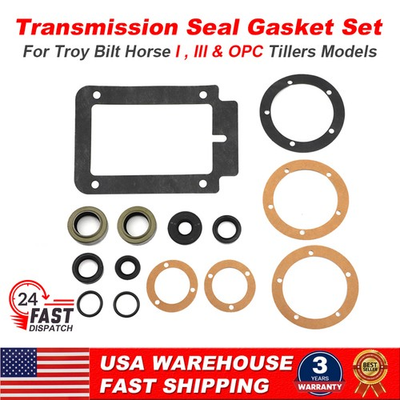 #ad Transmission Seal amp; Gasket Rebuild Kit For Troy Bilt Horse I III amp; OPC Tillers $33.99