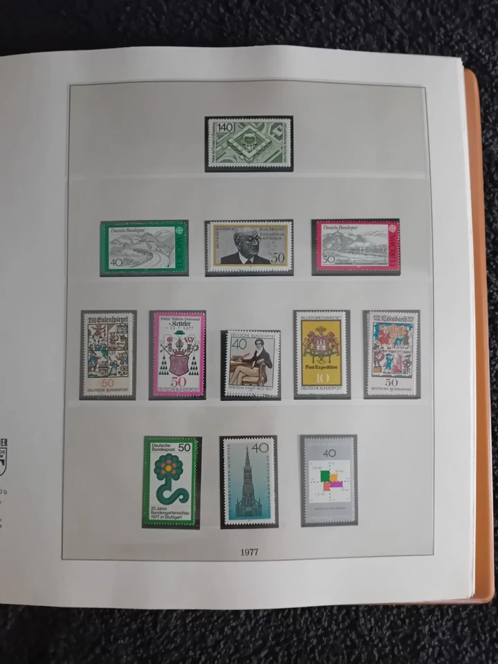 W Germany 1977-1987 MNH & used stamps in album appears 98% complete - Image 3 of 4