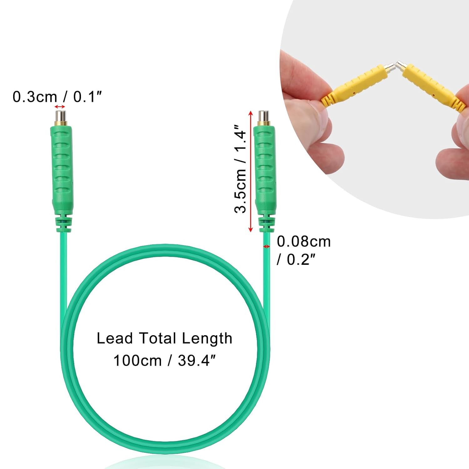 Sumnacon Magnetic Jumper Wires - 6pc Silicon Soft Flexible Leads... 