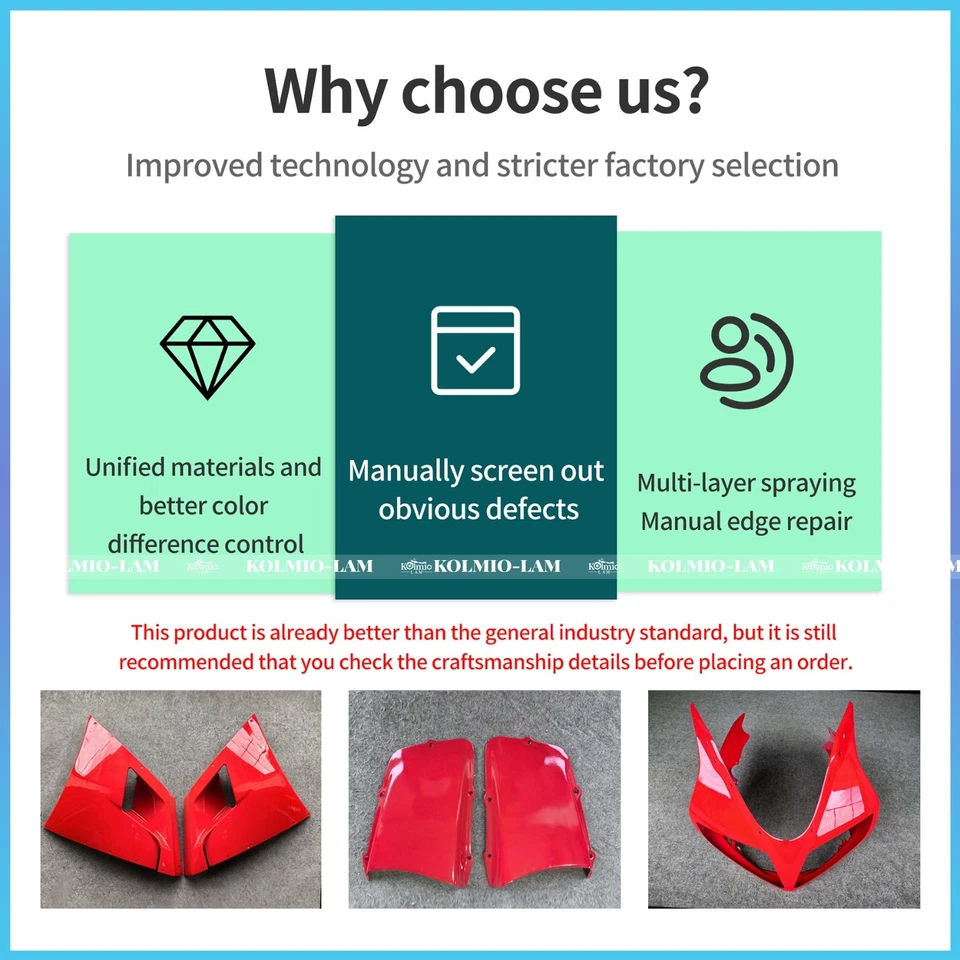 Batwing Fairing Bodywork Panel Fit For Suzuki SV650S 2003-2012 Left Right Part - Image 2 of 4