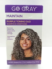 Go Gray Purple Toning Duo Embrace Your Gray Shampoo and Conditioner