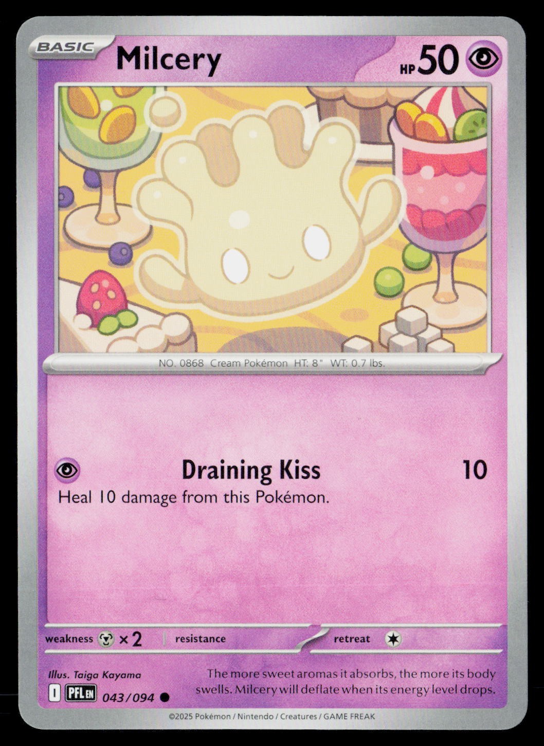 Milcery Common ME02: Phantasmal Flames 043/094 NM