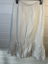Pantaloons Bloomers White Size Large Eyelet Lace Ruffles
