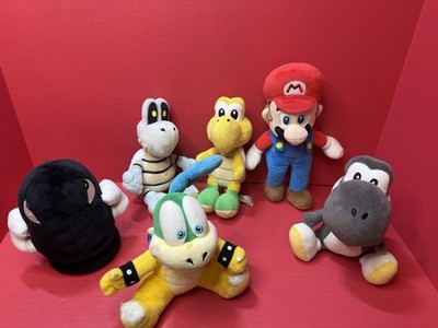 Vintage Nintendo Super Mario Bros Mario 8'' Plush Doll Boss Lot of 6