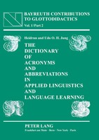 The Dictionary Of Acronyms And Abbreviations In Applied Linguistics And...