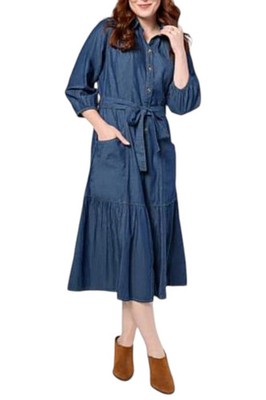 christie brinkley denim dress Christie Brinkley Wore a Denim Dress for Fall: Get the Look