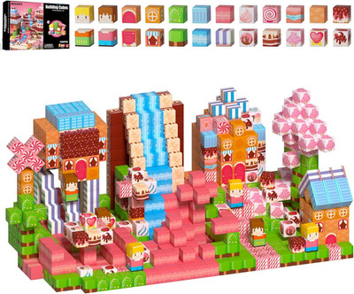 150 PCS Magnetic Building Blocks Toys,Magnet Cubes Pink Princess Set for Kids Ag