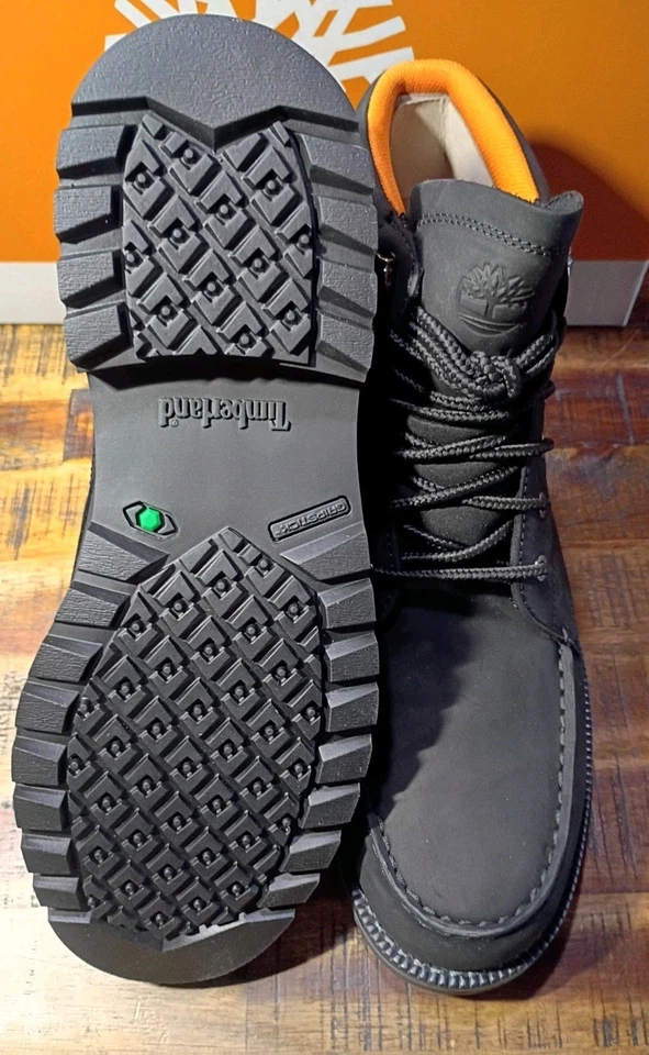 Hombres Timberland REDWOOD FALLS 6" NEGRO PREMIUM Impermeable CUERO Bota Talla 10 Foto 4 de 4