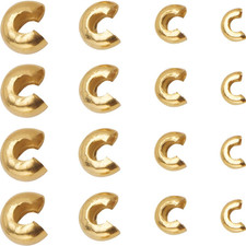 1 Box 80Pcs 3Mm 4Mm 5Mm 6Mm Stainless Steel Crimp Bead Covers Gold Crimp Knot Co