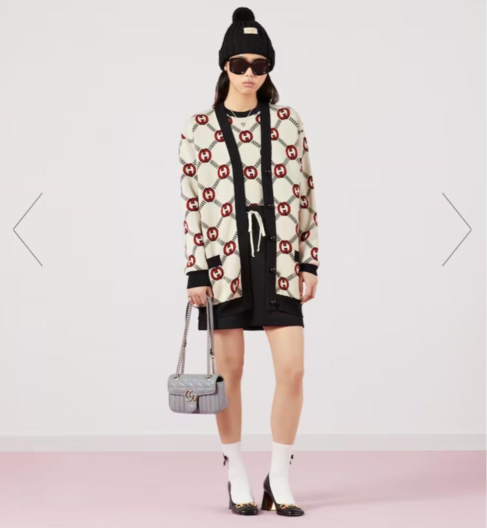 USED AUTHENTIC GUCCI MONOGRAM REVERSIBLE CARDIGAN… - image 9