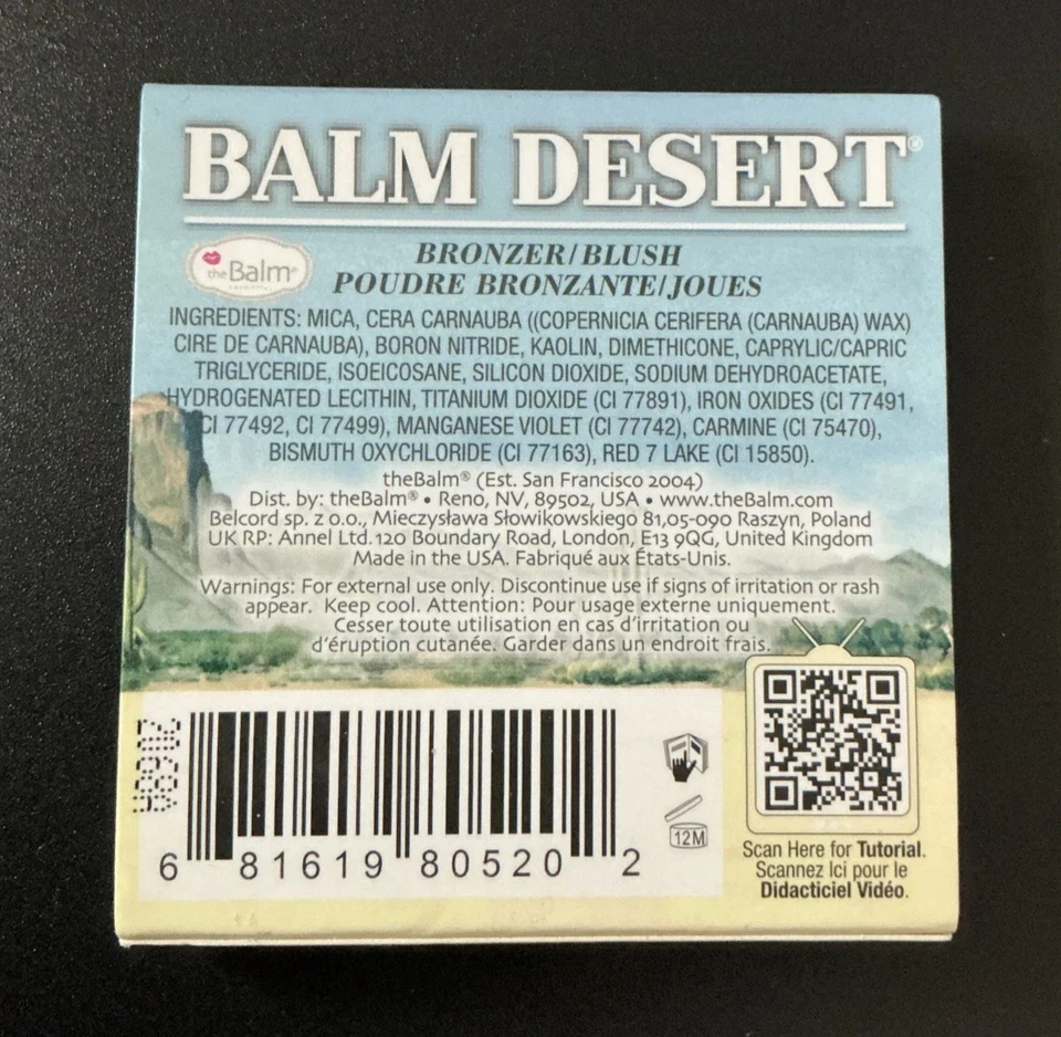 theBalm ~ Balm Desert ~ Long-Lasting Bronzer/Blush ~ Natural Glow Fade-Resistant - Image 3 of 3