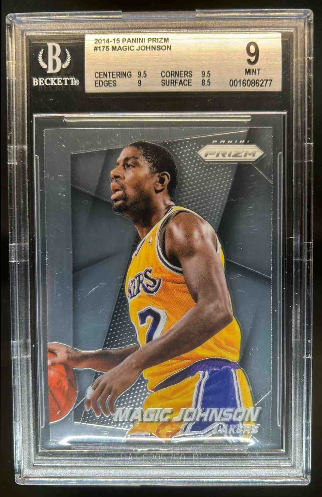 2014-15 Prizm Magic Johnson #175 Lakers BGS 9