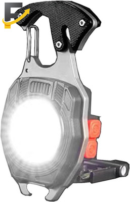 COB Keychain Work Light Flashlight 7 Light Modes 1600Lumen Rechargeable LED