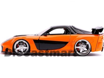 Fast & Furious Han's Mazda RX-7 Orange Jada 1:24 30732 Diecast