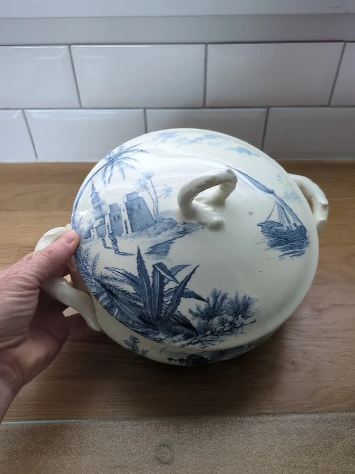 SOUPIERE ancienne GIEN Vue D'ORIENT - Photo 2/4