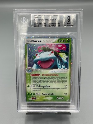 Pokemon TCG Bisaflor ex BGS 9 Holo 2004 EX FireRed LeafGreen German Mint Holo