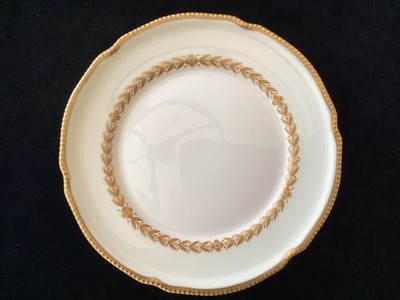 Vintage - Castleton China - ''Laurel'' salad plate - cream/gold