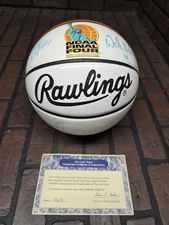 Vintage Rawlings 1996 NCAA Final Four Basketball Signed Tony Delk Walter Mccarty