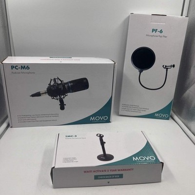 Movo PC-M6 PF-6 TMC-3 20 Hz - 20 kHz Microphone