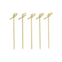 "6X Papstar 250 Fingerfood - Picker \"Pure\" 10 Cm \"Knoten\" | Unbekannte Einheit"