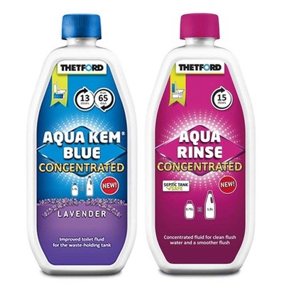 Thetford Duopack Konzentrat doppelte Stärke Aquakem Blue Lavender & Aqua Rinse