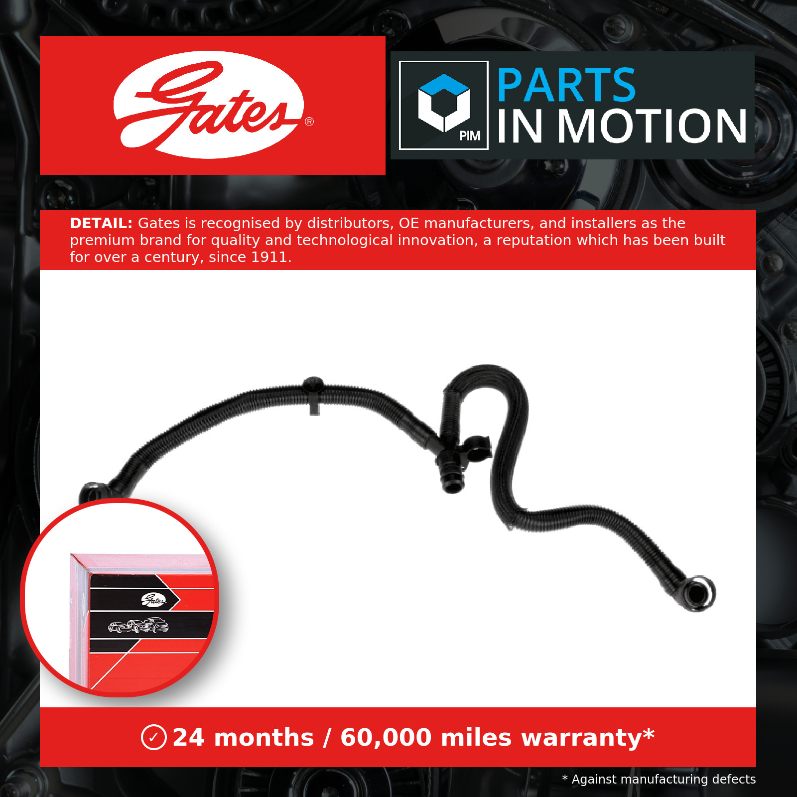 GATES CRANKCASE BREATHER HOSE - EMH664 - Image 10